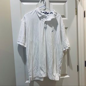 White Nautica Polo style short sleeve shirt xl